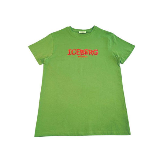 Iceberg Green Cotton Men T-Shirt IC-24785-S