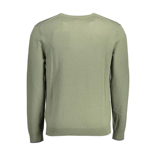 Napapijri Green Wool Men Sweater NA-15147-XL