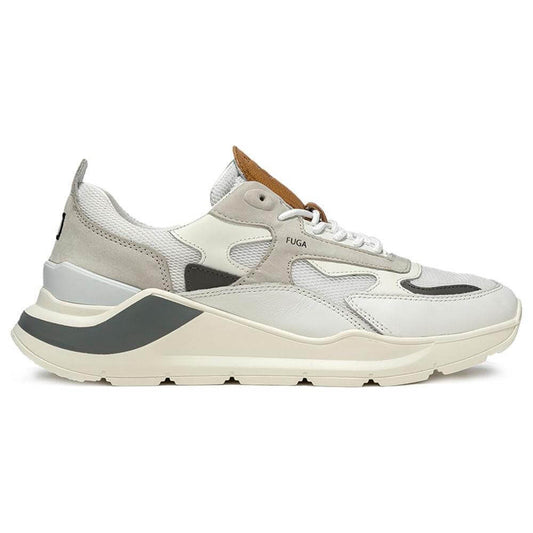 D.A.T.E White Leather Sneaker
