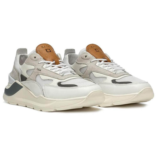 D.A.T.E White Leather Sneaker