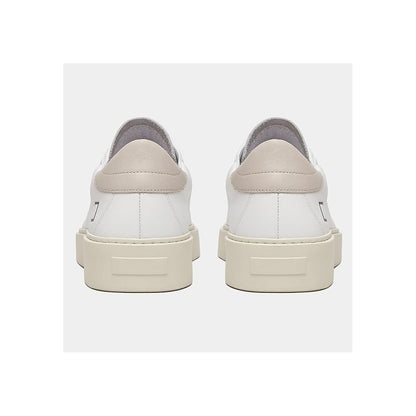 D.A.T.E White Leather Sneaker