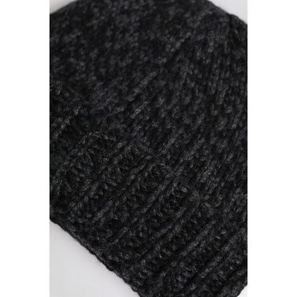 Dolce & Gabbana Gray Cashmere Knitted Winter Beanie Hat