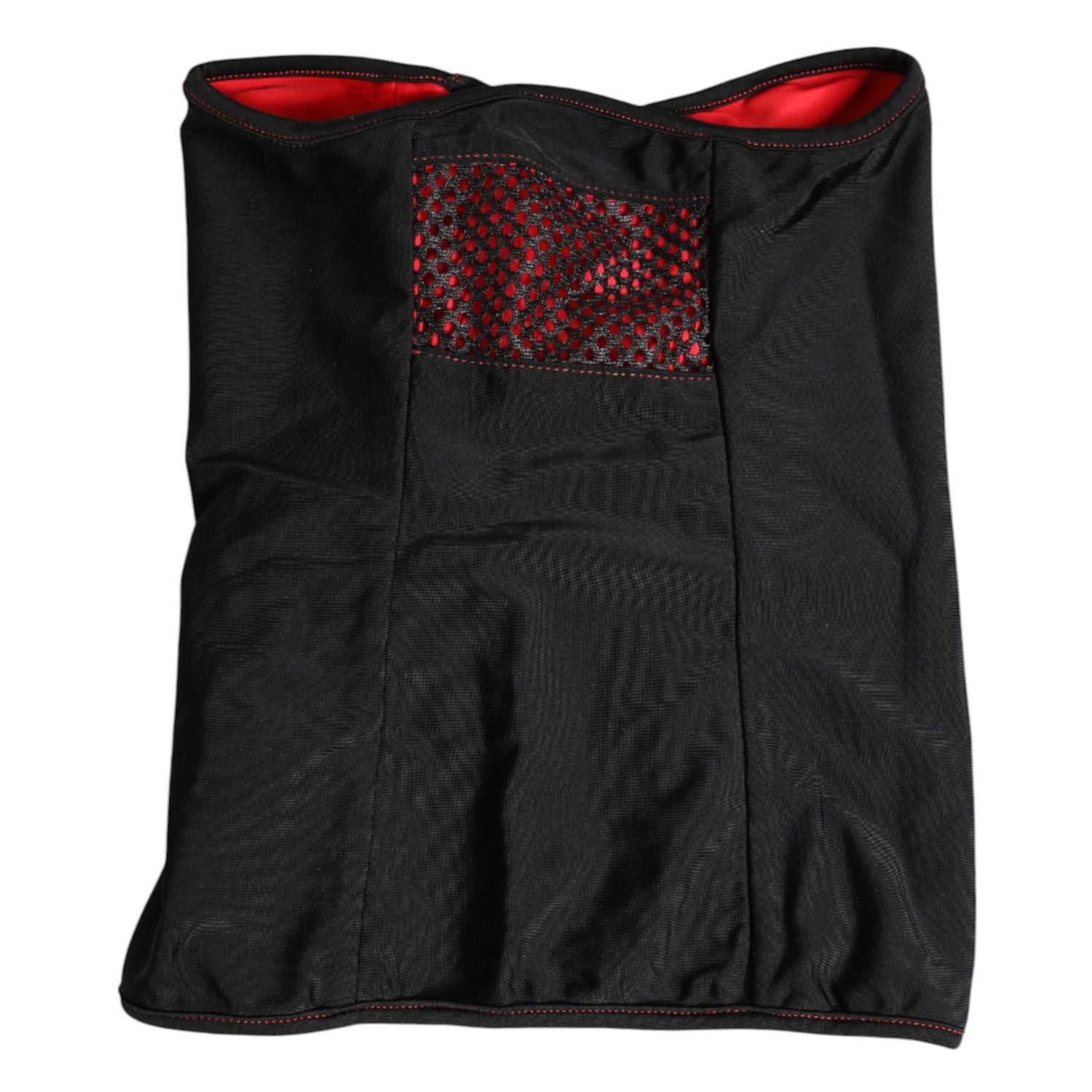 Front view with bag zipped and handles upright.