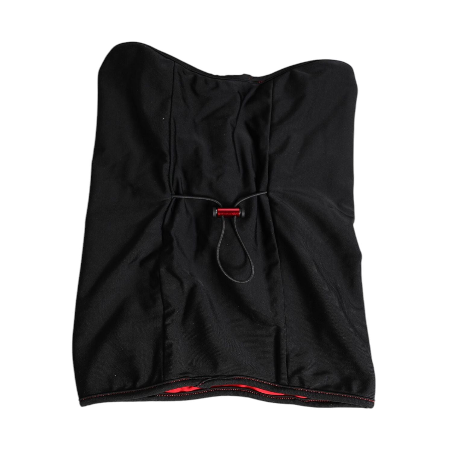Front view with bag zipped and handles upright.