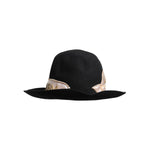 Dolce & Gabbana Black Logo Sequin Embroidery Wide Brim Hat HAT9645-57