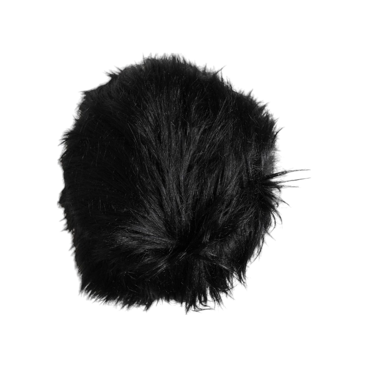 Dolce & Gabbana Black Faux Fur Bucket Hat HAT9667-57