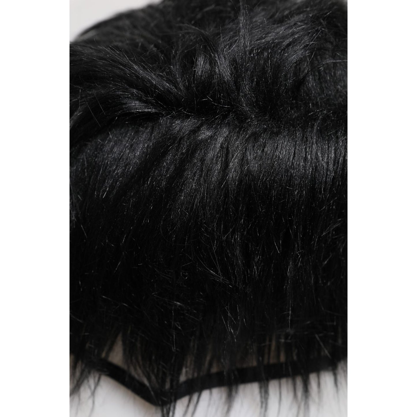 Dolce & Gabbana Black Faux Fur Bucket Hat HAT9667-57