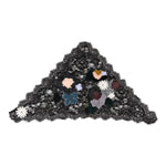Dolce & Gabbana Black Lace Floral Applique Cotton Veil Hat HAT9708-40