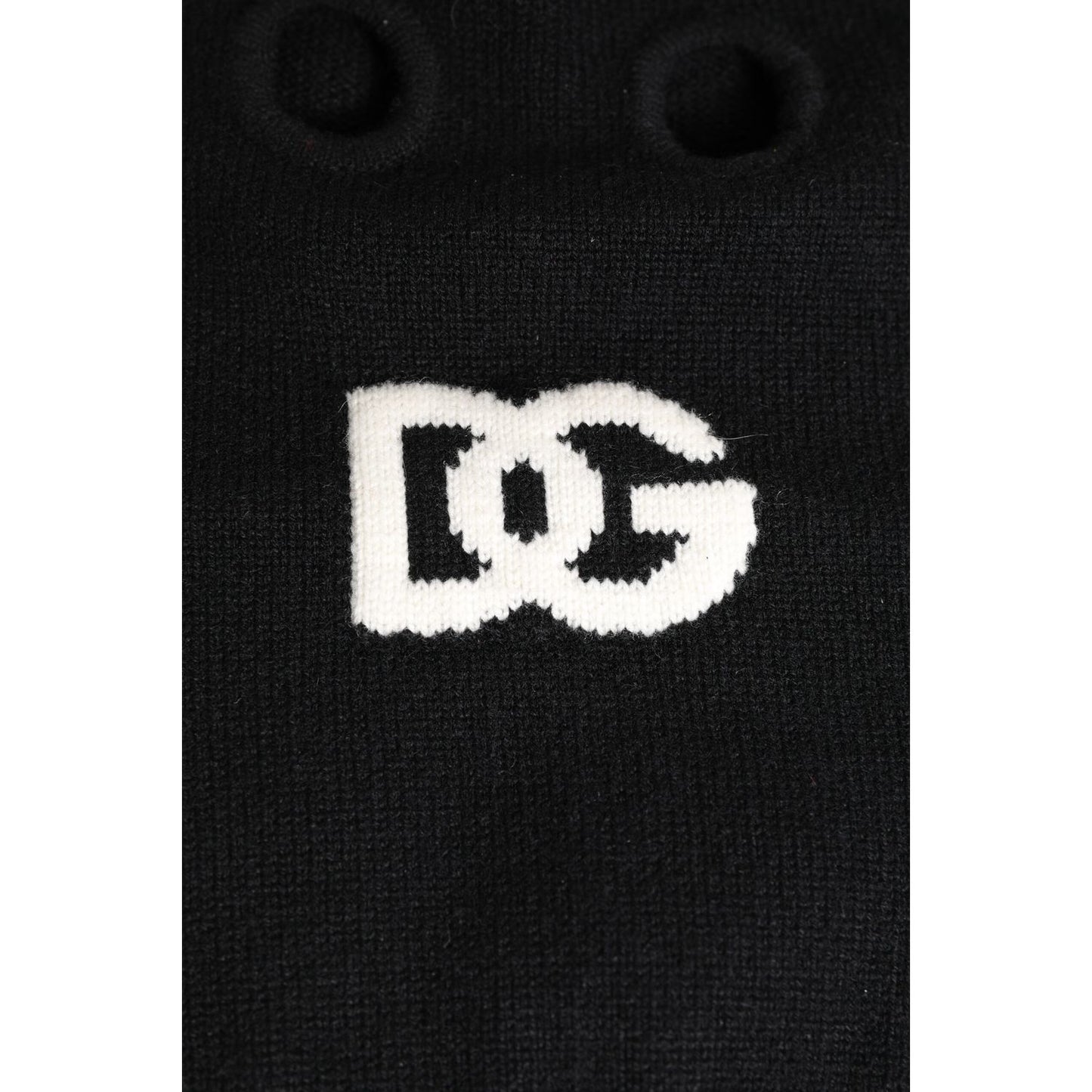 Dolce & Gabbana Black Cashmere Knitted Ski Mask Balaclava Hat HAT9728