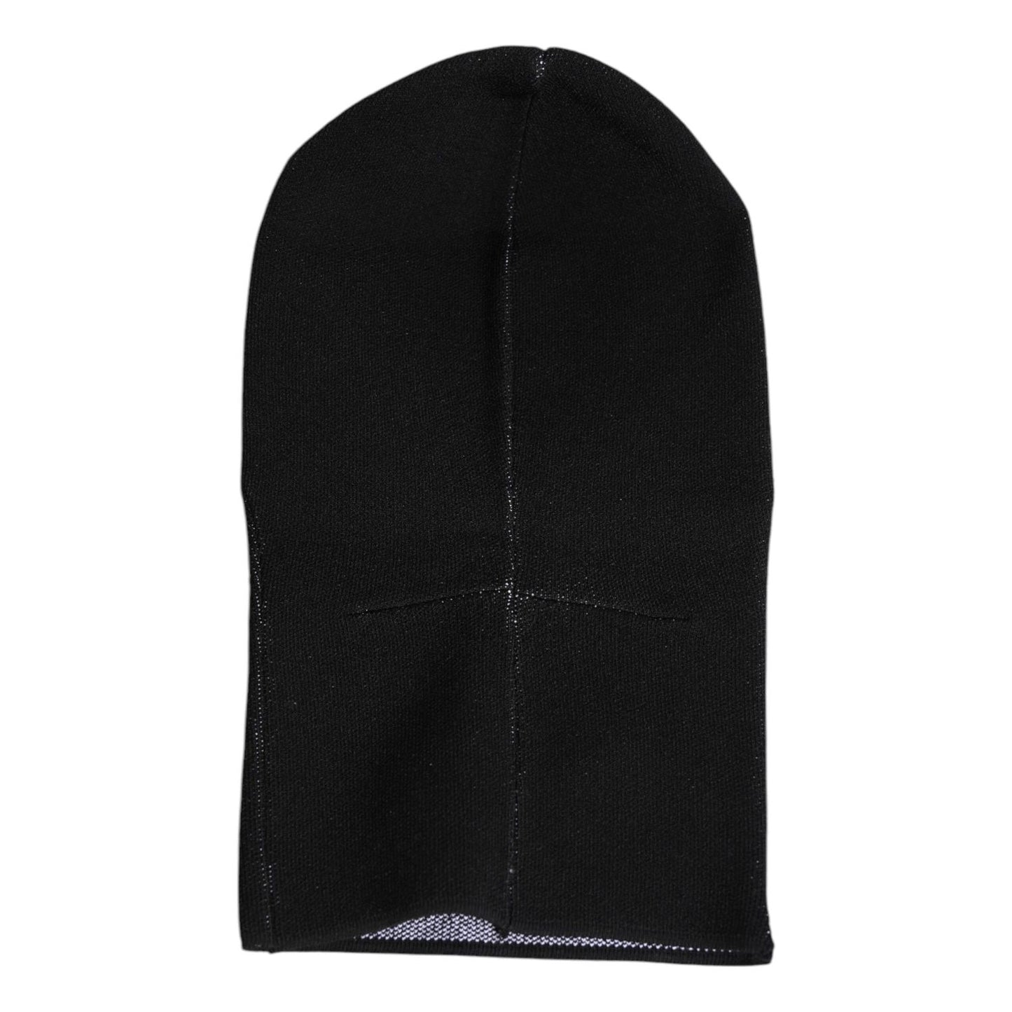 Dolce & Gabbana Black Cashmere Knitted Ski Mask Balaclava Hat HAT9730