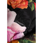 Dolce & Gabbana Black Floral Print Whole Head Wrap Hat HAT9747