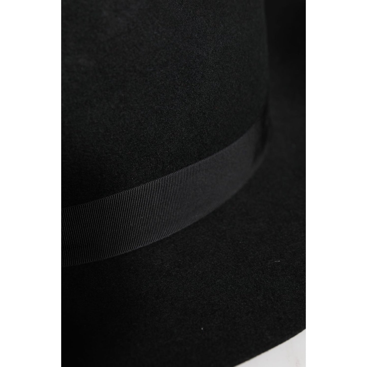 Dolce & Gabbana Black Wide Brim Trilby Fedora Hat HAT9751-57