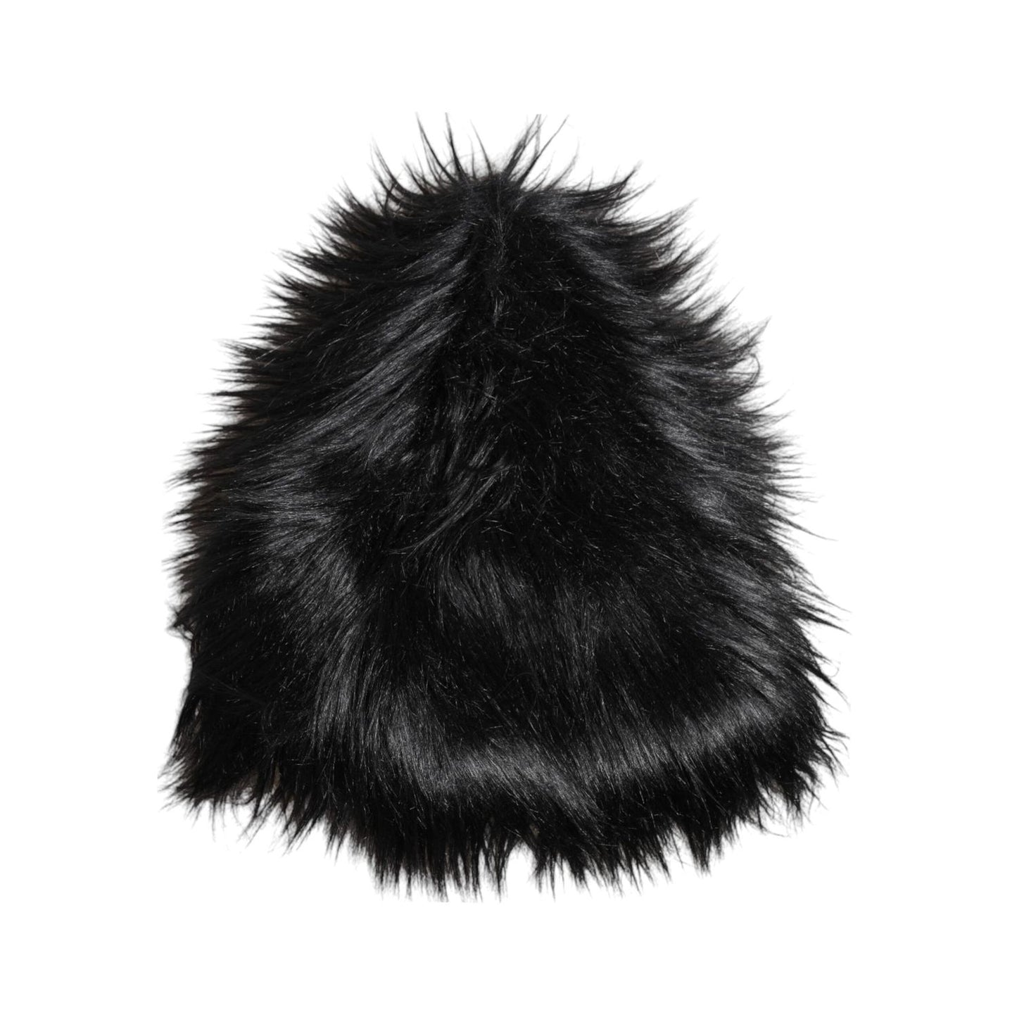 Dolce & Gabbana Black Acrylic Fur Womens Bucket Hat HAT9794-58