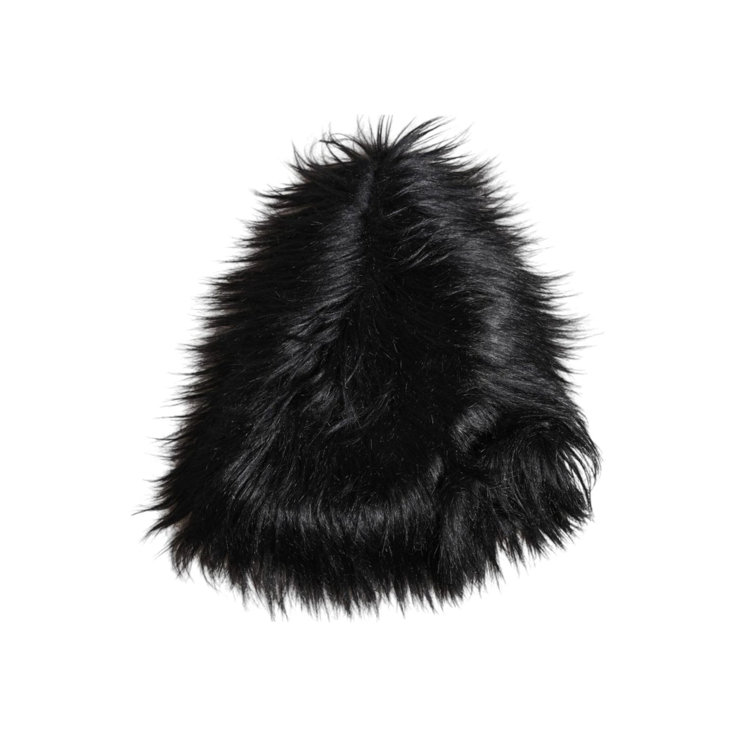 Dolce & Gabbana Black Acrylic Fur Womens Bucket Hat HAT9794-58