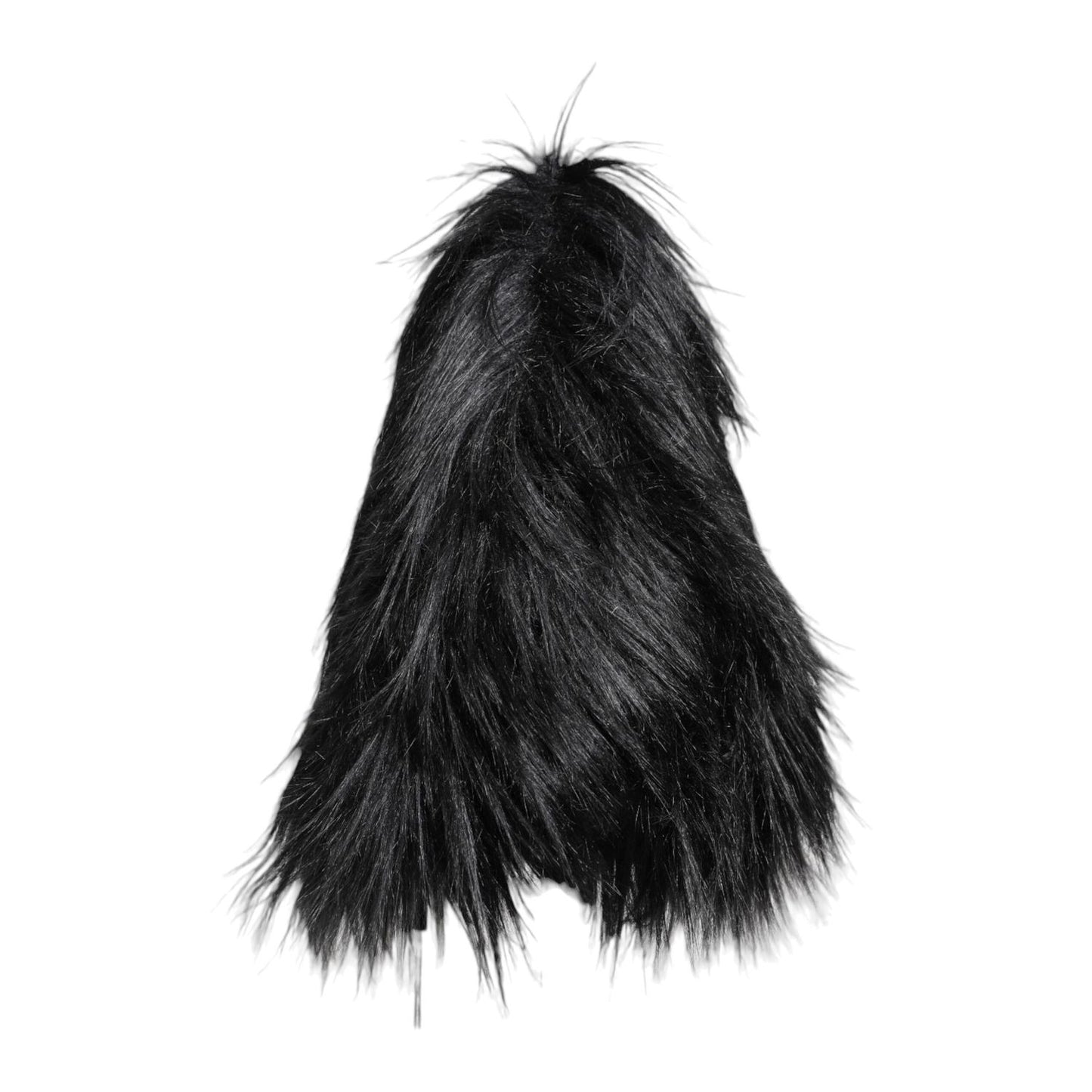 Dolce & Gabbana Black Acrylic Fur Womens Bucket Hat HAT9794-58
