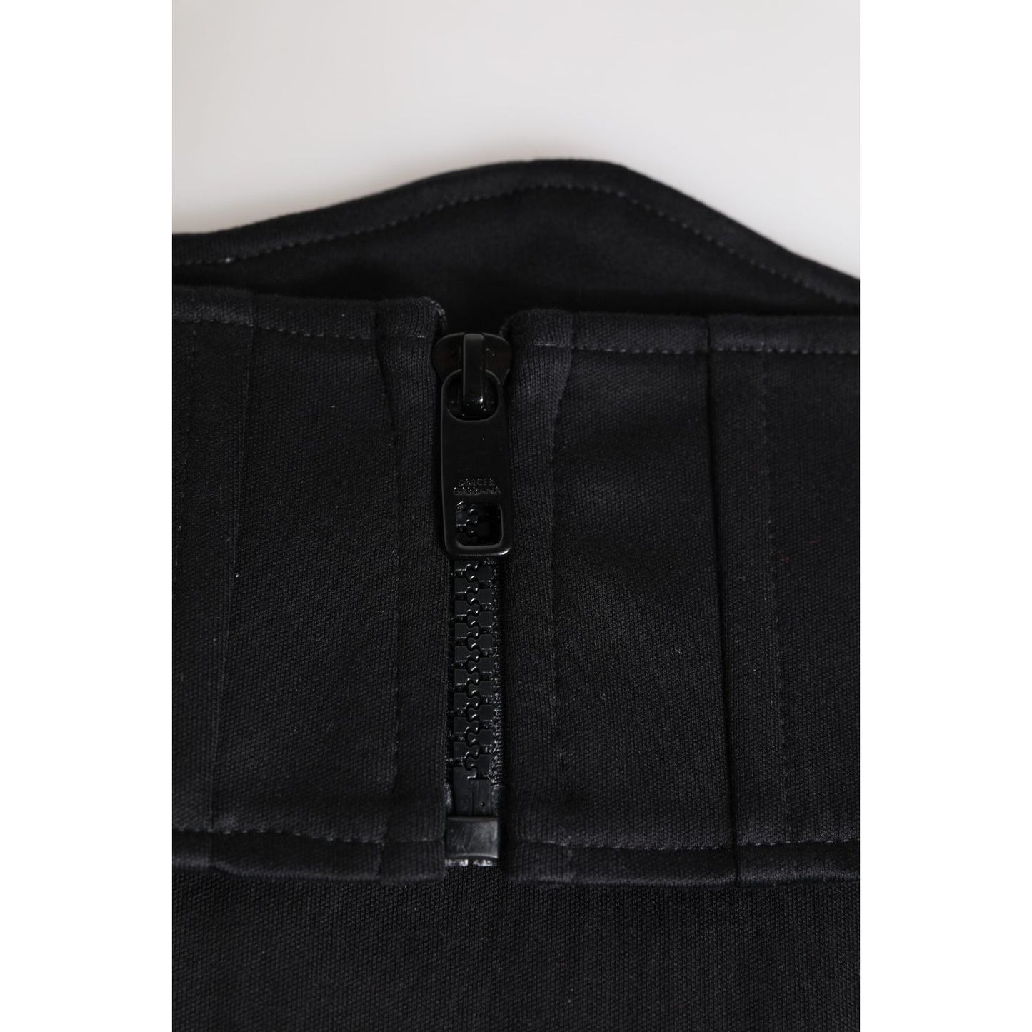 Dolce & Gabbana Black Cotton Waist Tuxedo Belt Cummerbund HAT9816-40