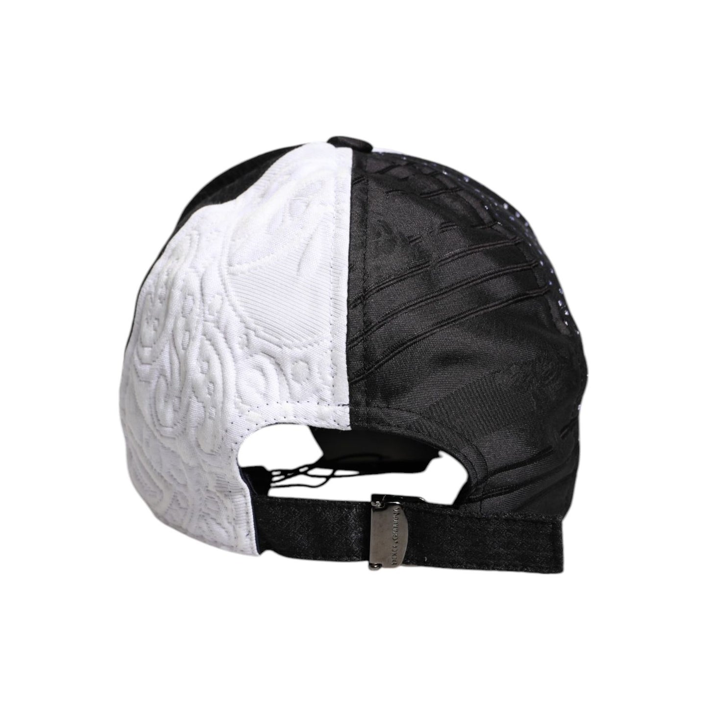 Dolce & Gabbana White Black Polka Dot Feathers Baseball Cap HAT9831-56