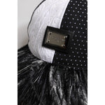 Dolce & Gabbana White Black Polka Dot Feathers Baseball Cap HAT9831-56