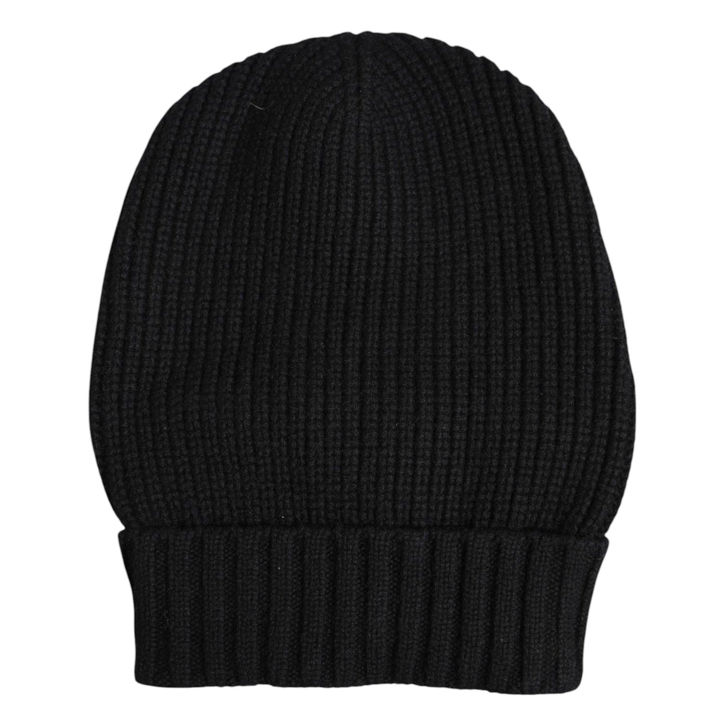Dolce & Gabbana Black Cashmere Knitted Winter Beanie Hat HAT9846