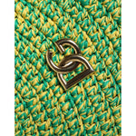 Dolce & Gabbana Green Cotton Crochet DG Logo Bucket Hat HAT9858-58