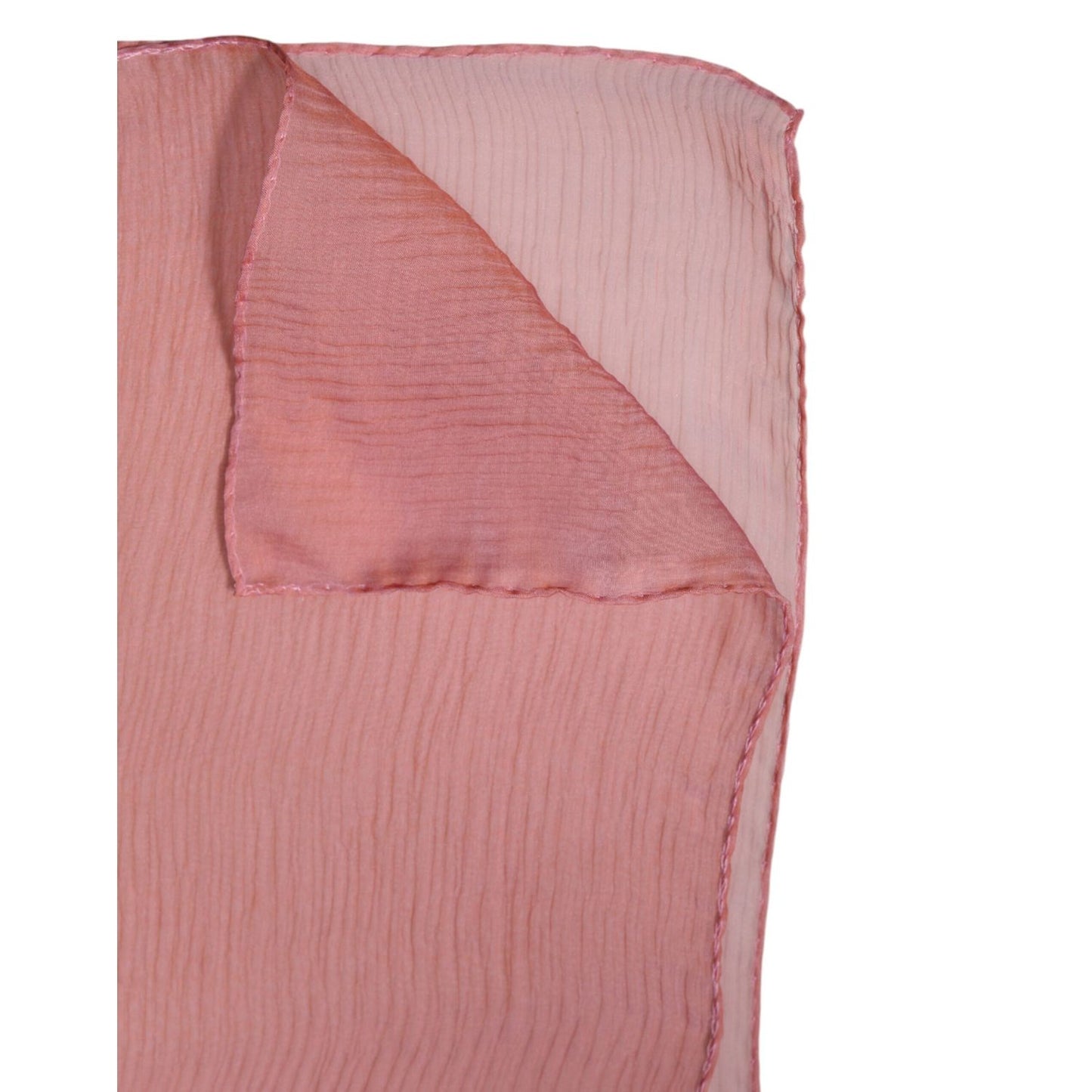 Dolce & Gabbana Pink Silk Rectangle Women Wrap Shawl Scarf MS7490