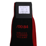 Dolce & Gabbana Black Nylon DG Logo Mid Calf Men Socks SCS2186-L