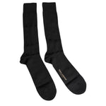 Dolce & Gabbana Black Stretch Logo Mid Calf Men Socks SCS2235-L