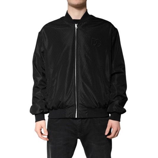 Dolce & Gabbana Black Long Sleeves Full Zip Bomber Jacket JKT4134-56