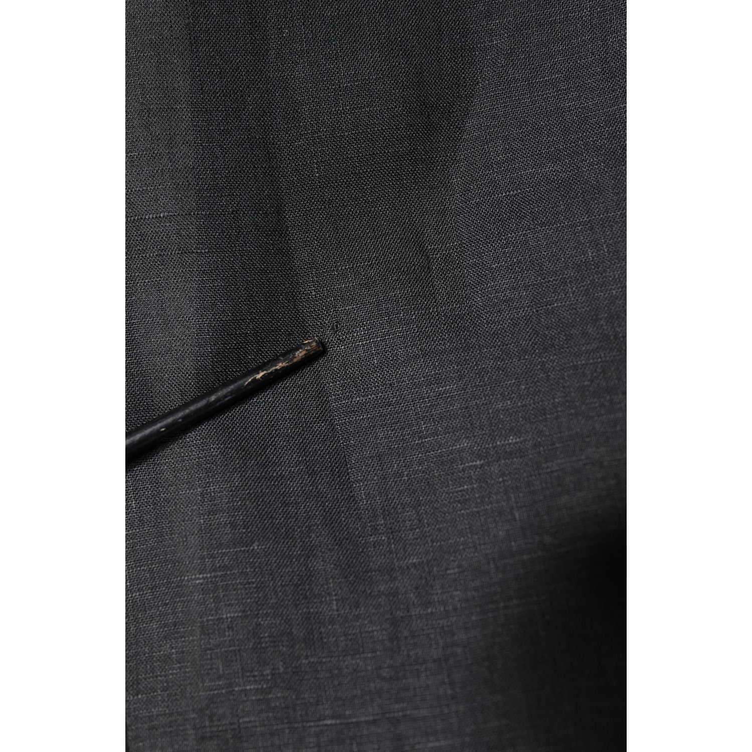 Dolce & Gabbana Black Linen Single Breasted Men Coat Blazer