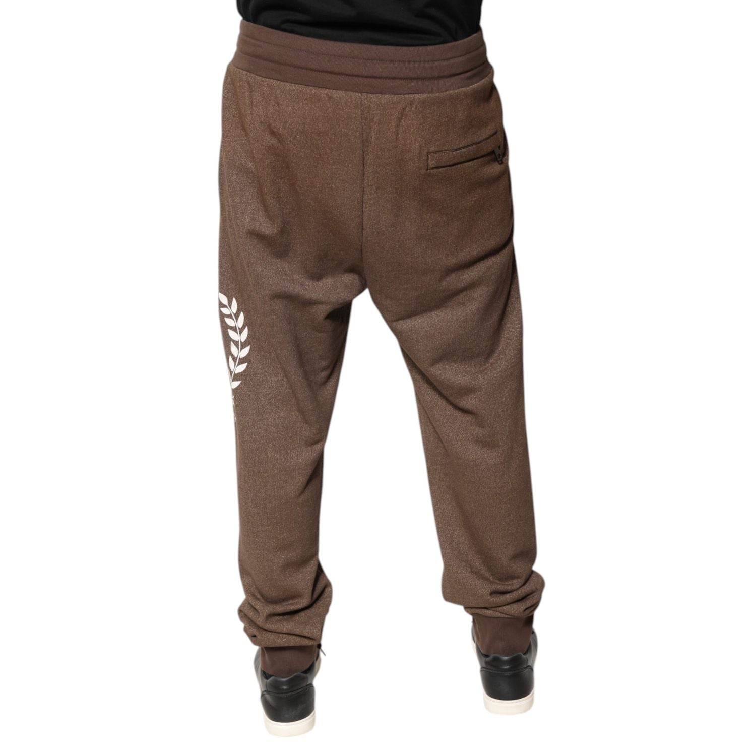 Dolce & Gabbana Brown Cotton Jogger Sweatpants Pants