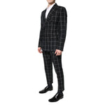 Dolce & Gabbana Black TAORMINA Double Breasted 2 Piece Suit KOS2276-48