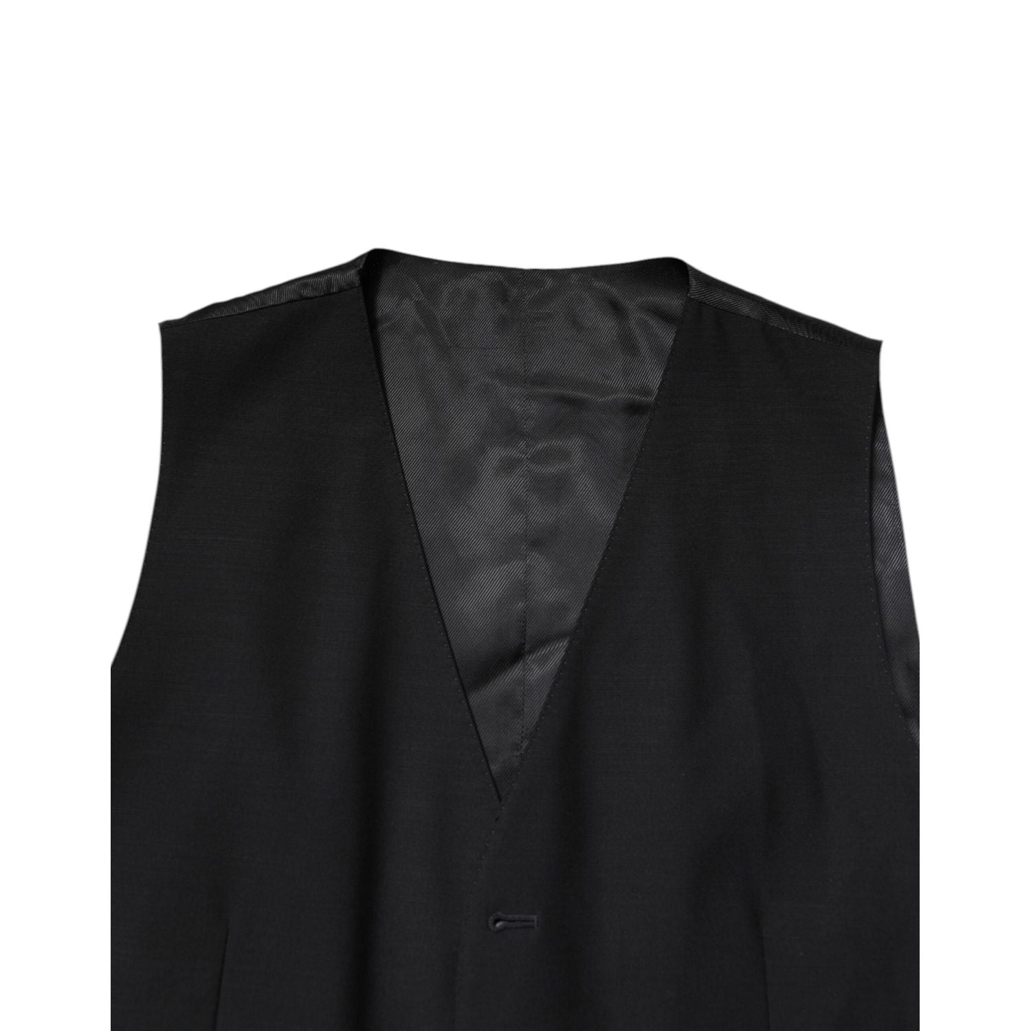 Dolce & Gabbana Black Single Breasted Formal 3 Piece Suit