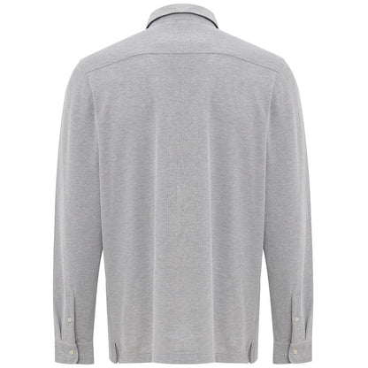 Corneliani Gray Cotton Shirt