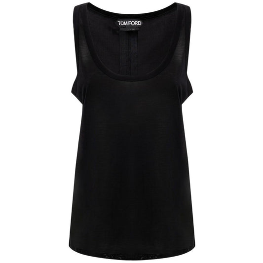 Tom Ford Black Silk Tank Top TO-8628676-36
