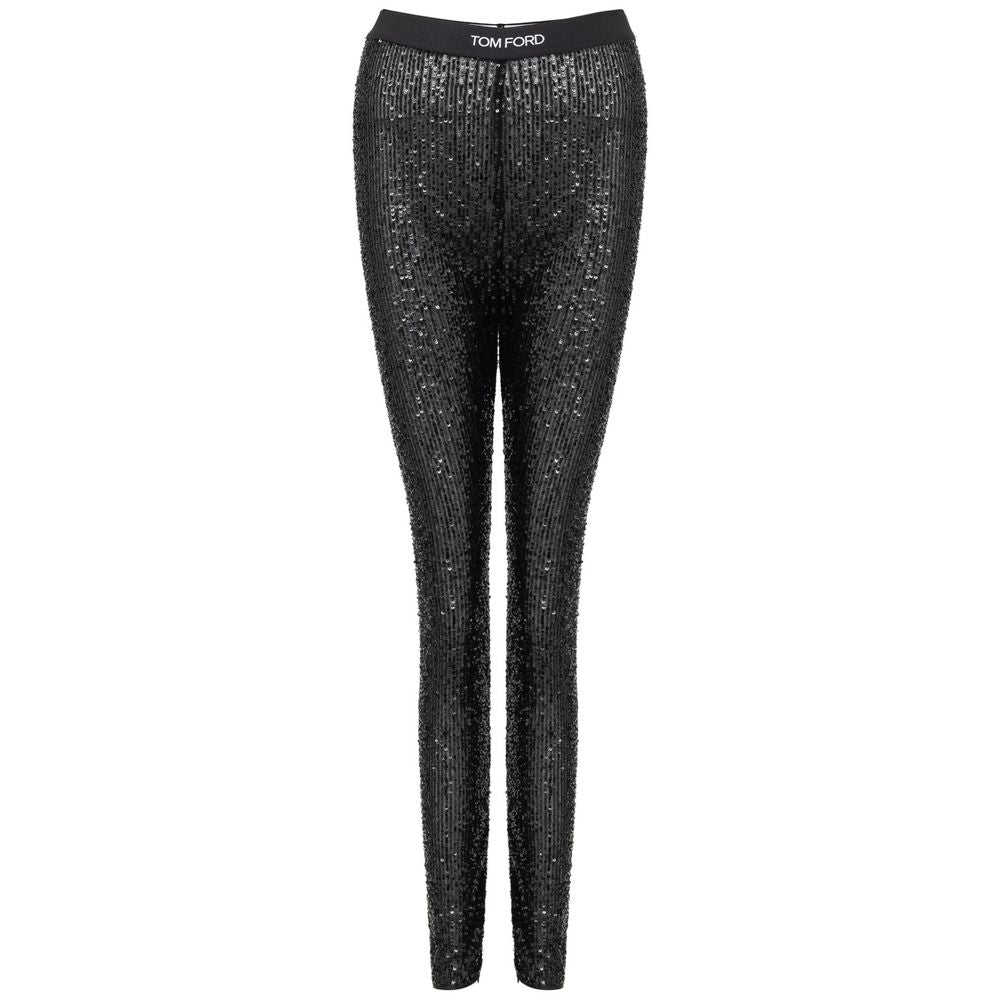 Tom Ford Black Polyester Joggers Workout Pant TO-8869676-XS