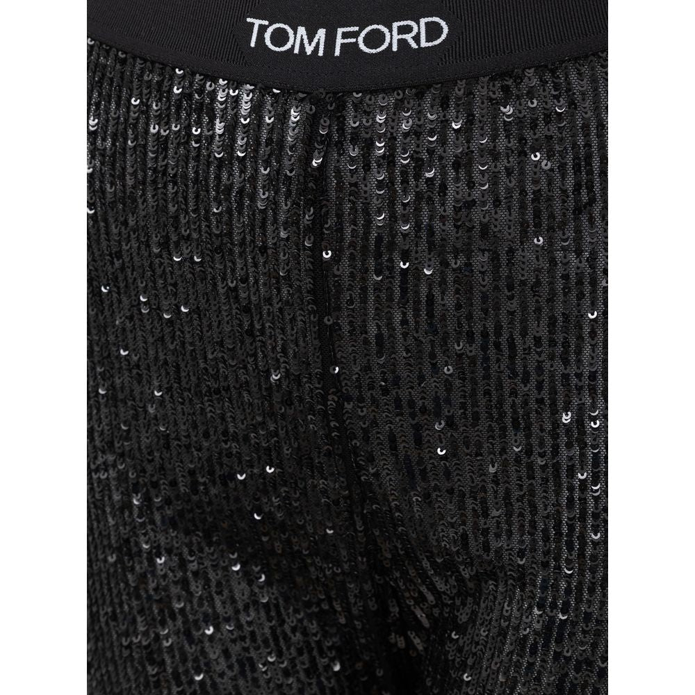 Tom Ford Black Polyester Joggers Workout Pant TO-8869676-XS
