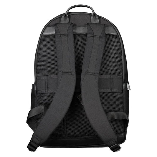 Tommy Hilfiger Black Nylon Men Backpack TO-20396