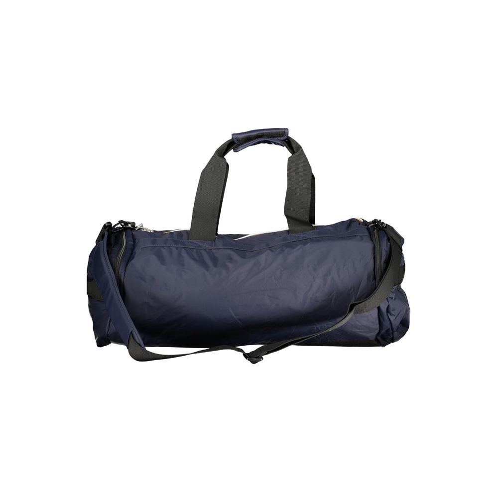 K-WAY Blue Polyamide Luggage And Travel bag with shoulder handles, adjustable strap, external and internal pockets, zip closure.