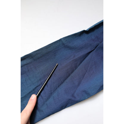 Dolce & Gabbana Blue Cotton GOLD Long Sleeves Casual Shirt