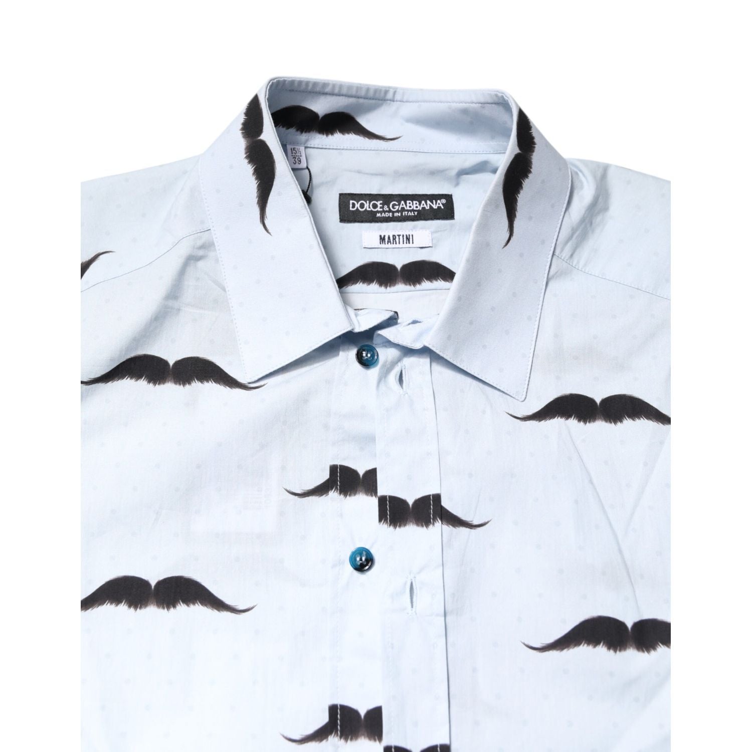 Dolce & Gabbana Light Blue Cotton MARTINI Formal Dress Shirt