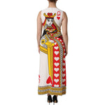 Dolce & Gabbana White Queen Of Hearts Sleeveless Maxi Dress DR81662-38