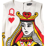 Dolce & Gabbana White Queen Of Hearts Sleeveless Maxi Dress DR81662-38
