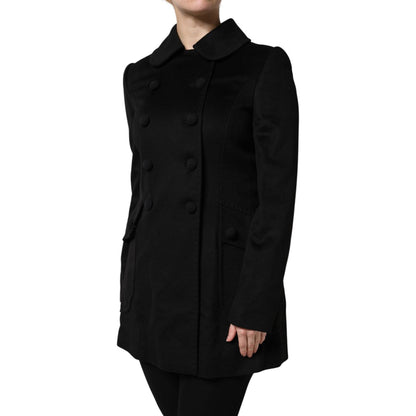 Dolce & Gabbana Black Wool Sartoria Italiano Blazer Jacket