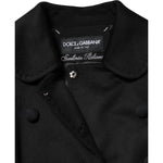 Dolce & Gabbana Black Wool Sartoria Italiano Blazer Jacket