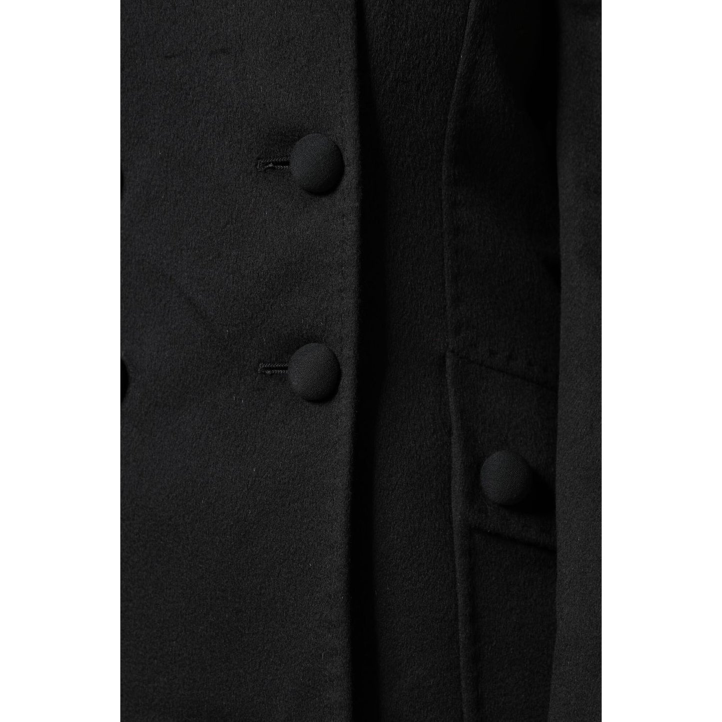 Dolce & Gabbana Black Wool Sartoria Italiano Blazer Jacket