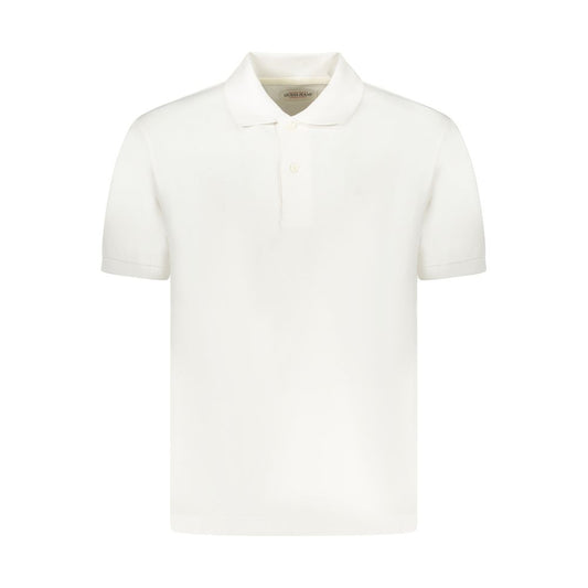Guess Jeans White Cotton Men Polo Shirt featuring a sleek design and iconic logo, perfect for modern style and comfort.