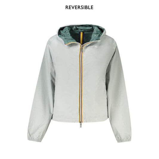 K-WAY Gray Nylon Women Jacket KW-34131-M