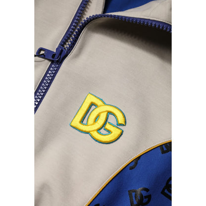 Dolce & Gabbana Multicolor Polyester Full Zip Bomber Jacket