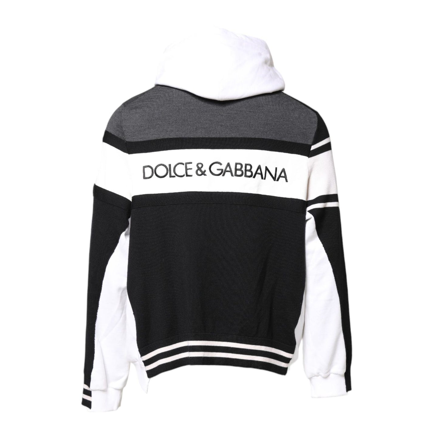 Dolce & Gabbana Multicolor Logo Pullover Hooded Sweater