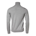 Dolce & Gabbana Gray Wool Knitted Men Pullover Sweater
